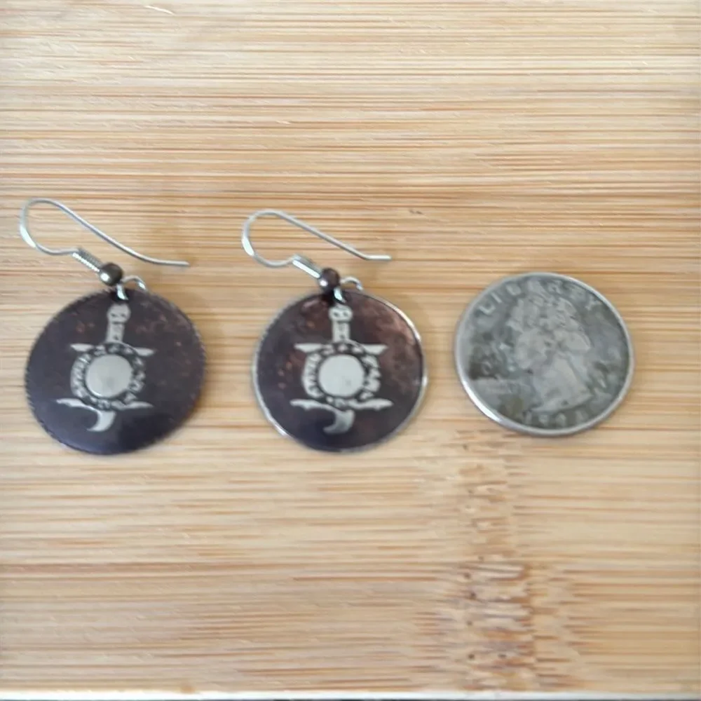 Silver/copper  earrings